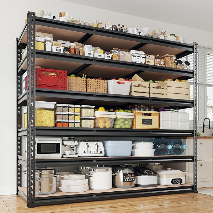 REIBII 6-Tier Garage Shelving, Adjustable Metal Shelving, Large-Capacity Garage - Image 5
