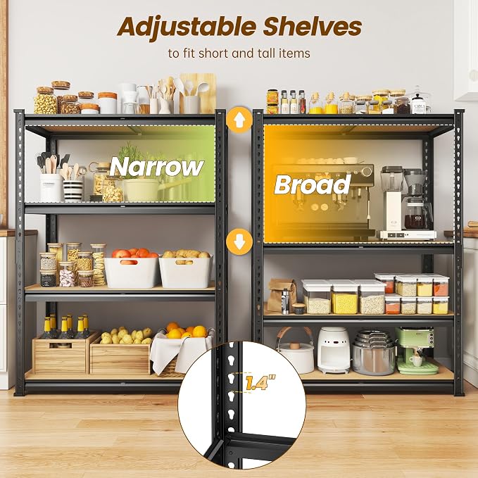 DurayLoly 4-Tier Storage Shelves Dual-Use Shelf - Image 5