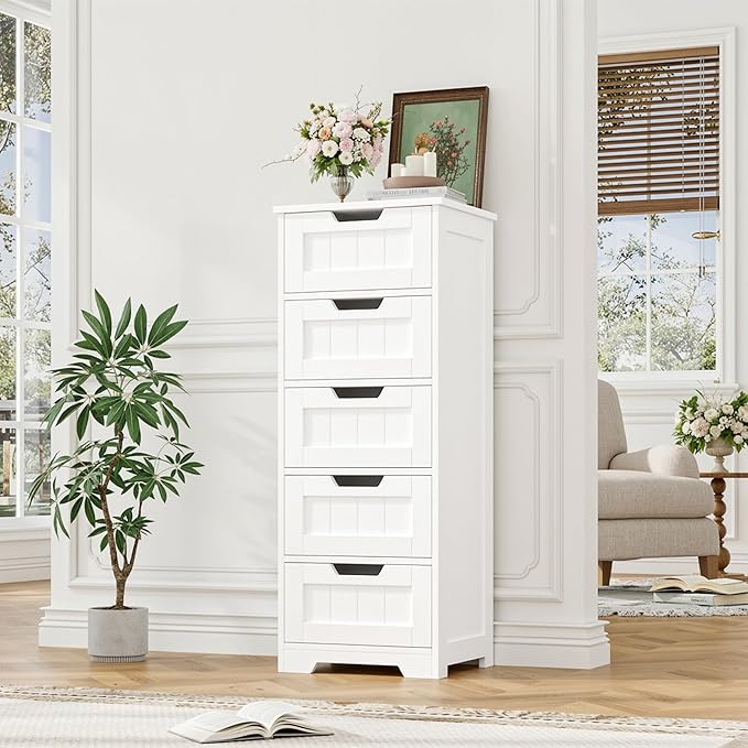 FOTOSOK Bathroom Cabinet, Bathroom Storage Cabinet - Image 5