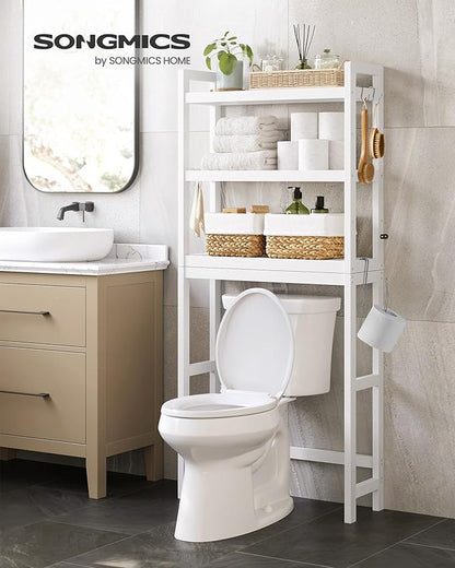 SONGMICS Over The Toilet Storage, 3-Tier Over Toilet Bathroom Organizer - Image 2