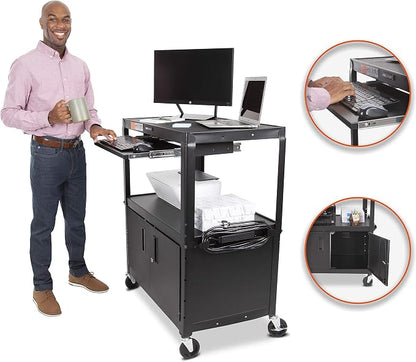 Line Leader Extra Wide AV Cart - Image 2
