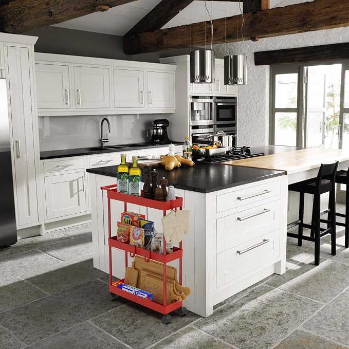 Simple Houseware 3-Tier Slim/Narrow Storage Cart - Image 6