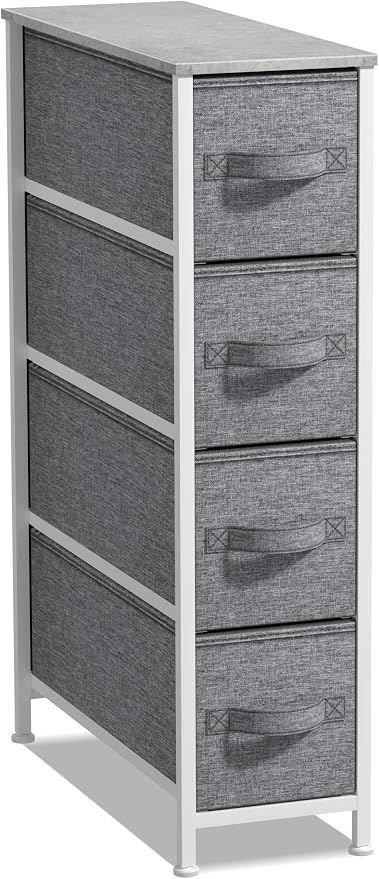 Sorbus Narrow Dresser with 4 Drawers by Sorbus