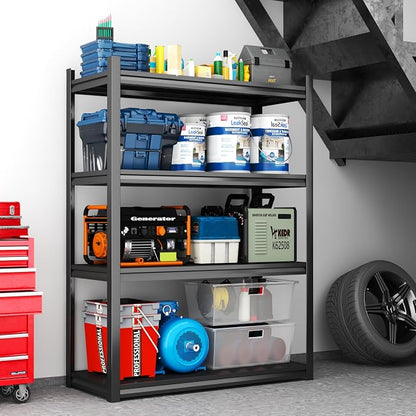 Storage Shelves, Garage Metal Shelving Unit, Adjustable, Double-Layer Column - Image 4