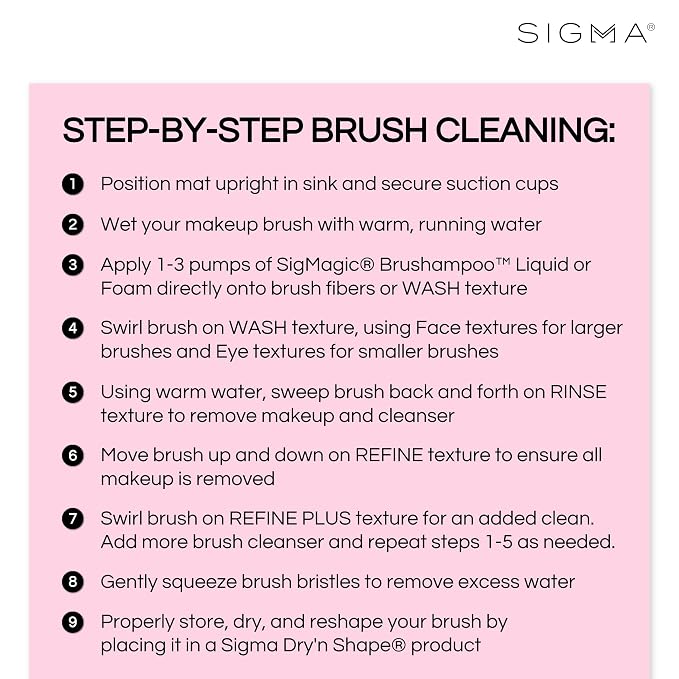 Sigma Beauty Makeup Brush Cleaner Mat – Sigma Spa Express Silicone Makeup Brush - Image 5