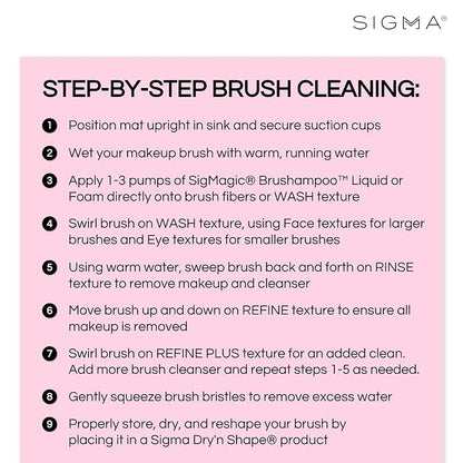 Sigma Beauty Makeup Brush Cleaner Mat – Sigma Spa Express Silicone Makeup Brush - Image 5
