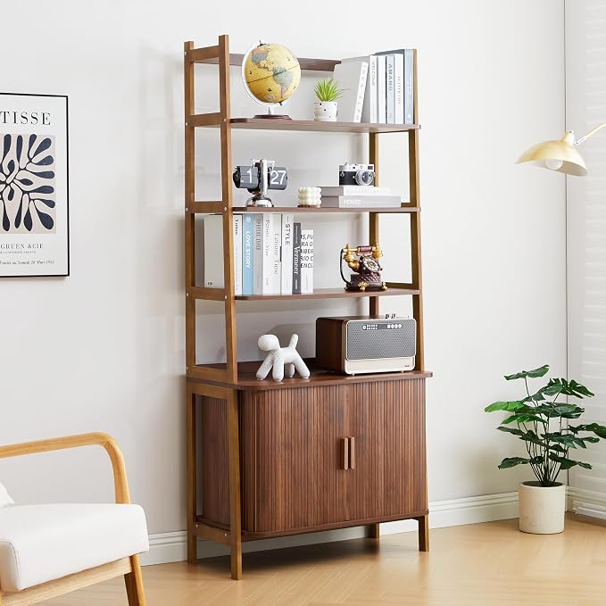 4-Tier Bookshelf, Tall Bookcase by Unknown