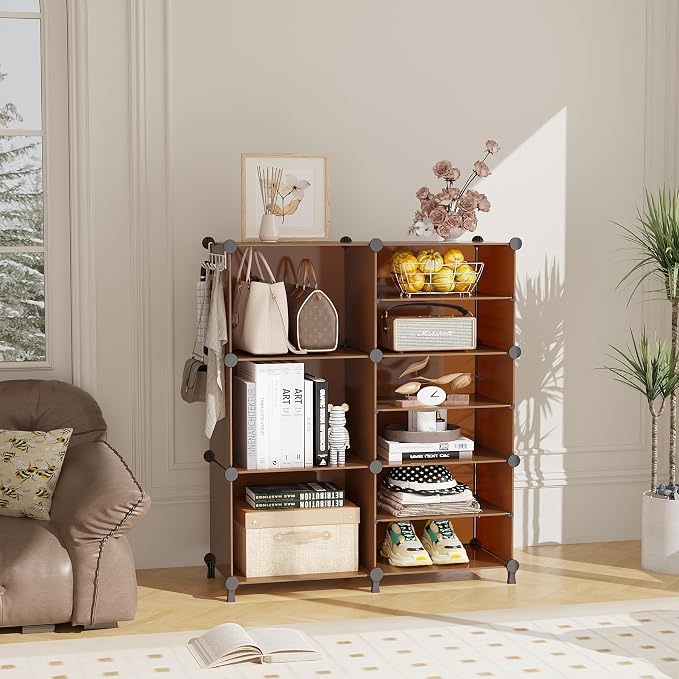 AWTATOS Closet Organizer 6 Cube Storage Shelves Portable Closet Clothes - Image 2