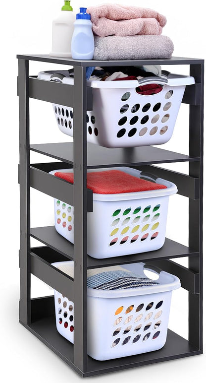 Laundry Basket Holder Shelf - Image 8