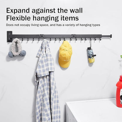 Clothes Drying Rack, Laundry Drying Rack Wall Mount, Space Saver Clothes Rack - Image 5