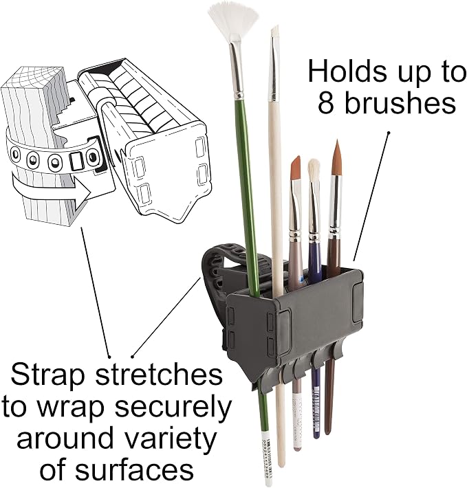 Easy To Use Products Brush Grip Paintbrush Holder and Drying Rack/Caddy - Image 2