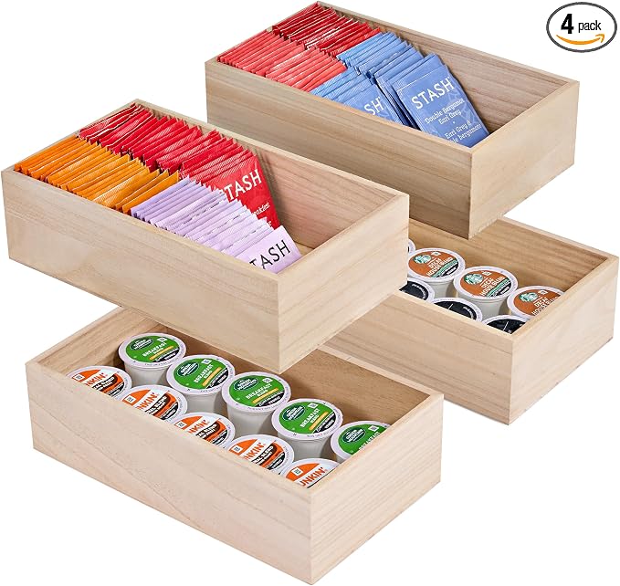 Sorbus Unfinished Wood Crates by Sorbus