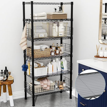 FUTASSI Metal Storage Rack, Storage Organizer Shelves - Image 6