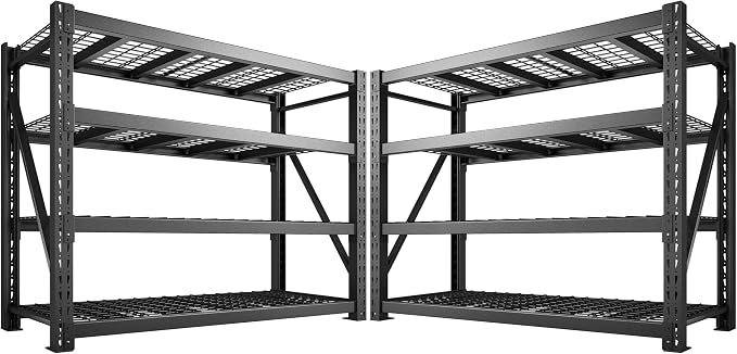 Bepatio 11000LBS Garage Shelving Heavy Duty Storage Shelves Adjustable 4-Tier by Bepatio