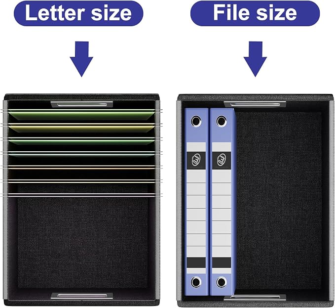 File Organizer Box with Lids, Collapsible File Folder Organizer | File Box with - Image 5