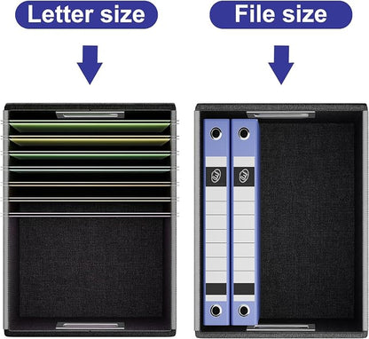 File Organizer Box with Lids, Collapsible File Folder Organizer | File Box with - Image 5