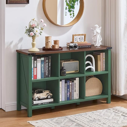 Joaxswe 6 Cube Storage Organizer, Farmhouse Green 47 Inch Wide Horizontal - Image 8