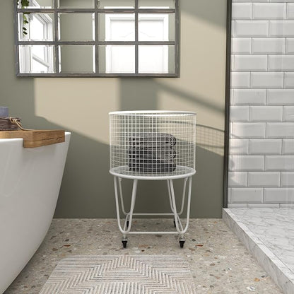 Deco 79 Metal Round Storage Cart - Image 7