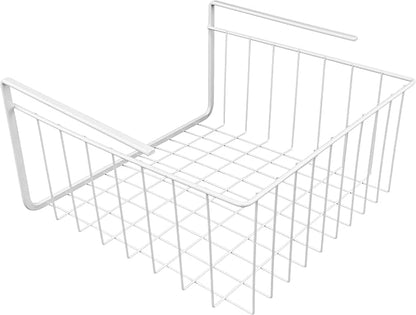 White Wire Under-Shelf Storage Basket, 10-Inch – Durable Organization Solution - Image 4