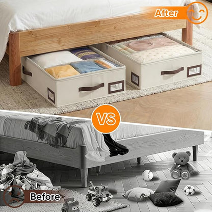OIAHOMY 2 Pack 53L Under Bed Storage - Image 8