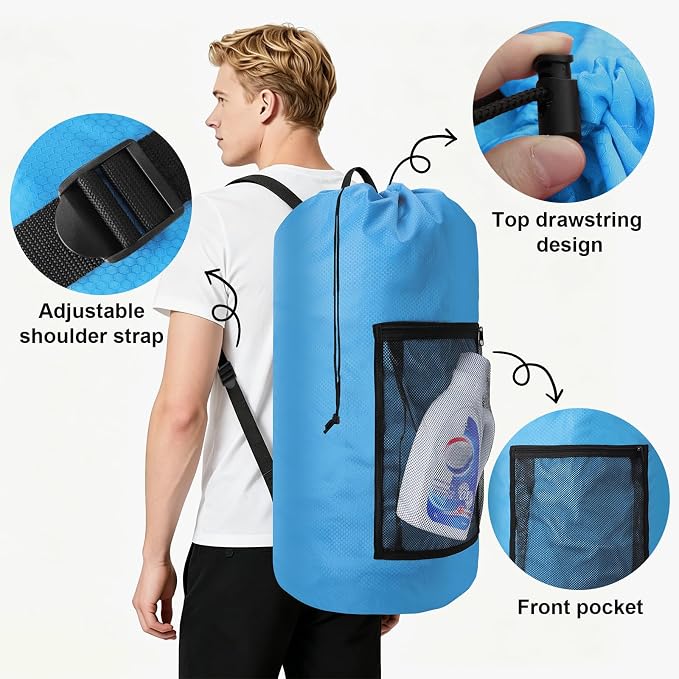 Laundry Bag Backpack Durable Laundry Bag - Image 3