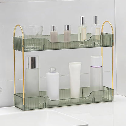 YCIA&DONE 2 Tiers Narrow Vanity Makeup Organizer, Bathroom Organizers by YCIADONE