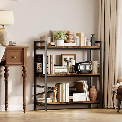 Book Shelf, 3 Tier Bookshelf 31.49" Width, Book Shelf Storage and Organization - Image 4