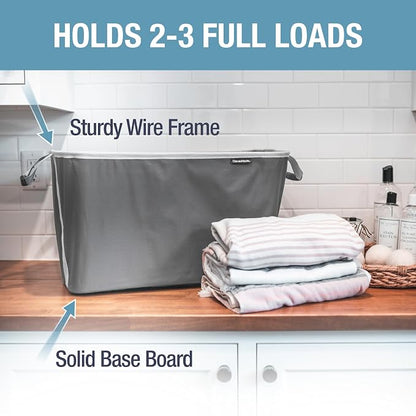 CleverMade Collapsible Laundry Basket Hamper - Image 2