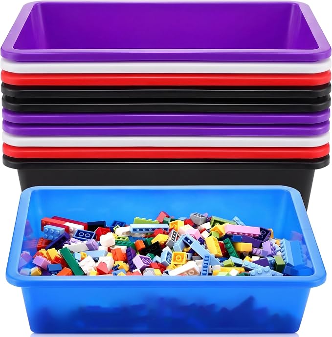 Hoteam 10 Pcs Flat Storage Organizer Tray Bin Paper Tray by Hoteam