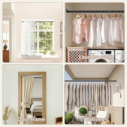 Oval Closet Rod 18-100 Inch Adjustable Closet Rods - Image 6