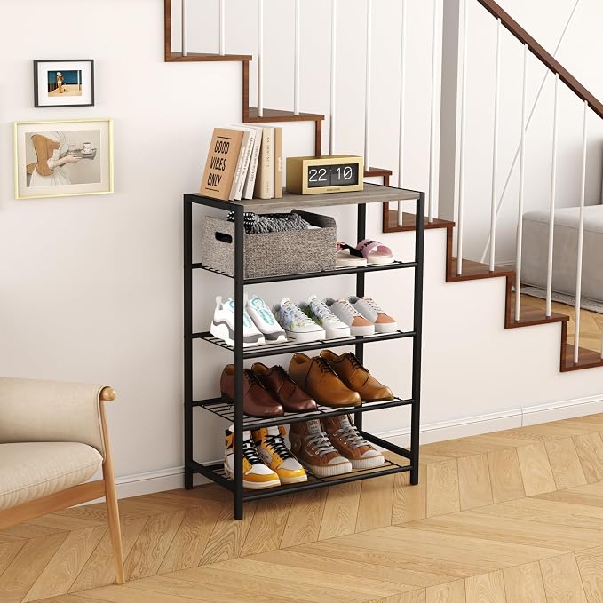 HOMEFORT 5 Tiers Shoe Rack Organizer, Shoe Rack - Image 8