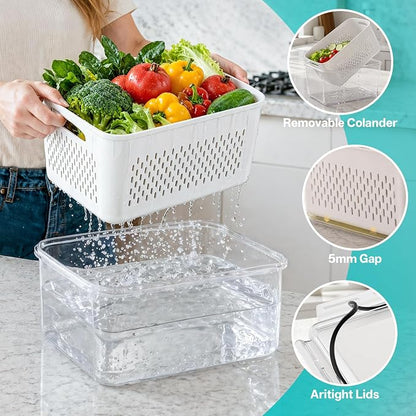 HOMETALL 4 Pack Fruit Storage Containers - Image 2