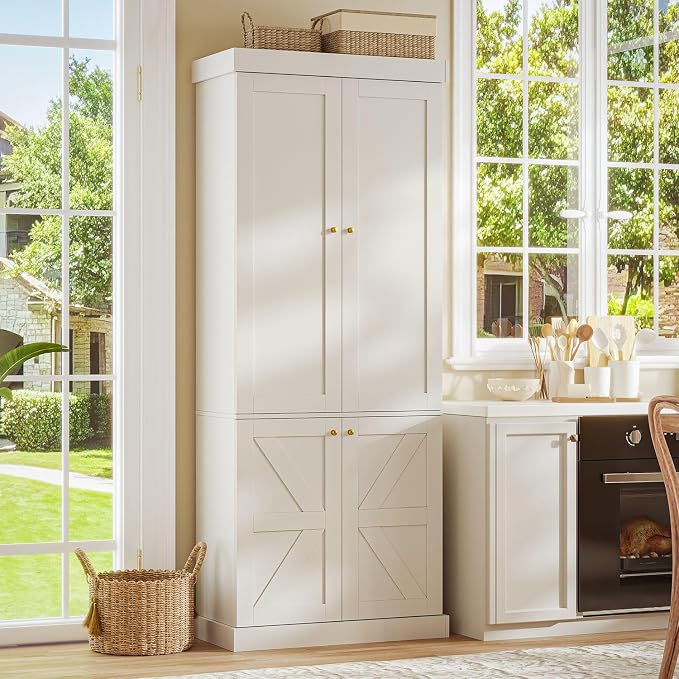 ivaniti 70.8" Tall Farmhouse Bookshelf - Image 5