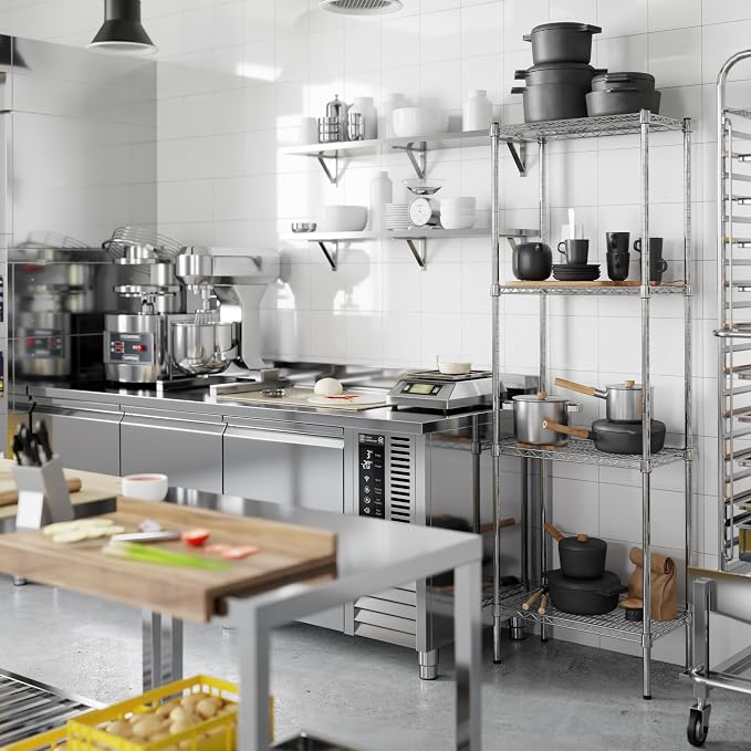 14" Deep x 24" Wide x 74" Height Wire Shelving Kit | 4-Tier | NSF Commercial - Image 5