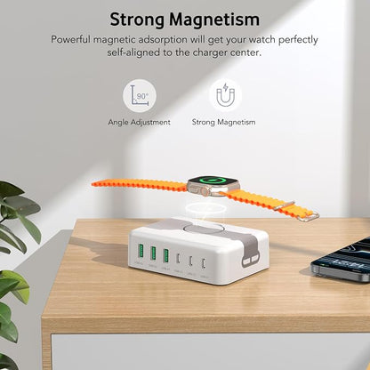 Charging Station for iPhone & Apple Watch, 125W USB C Fast Charging Block - Image 2