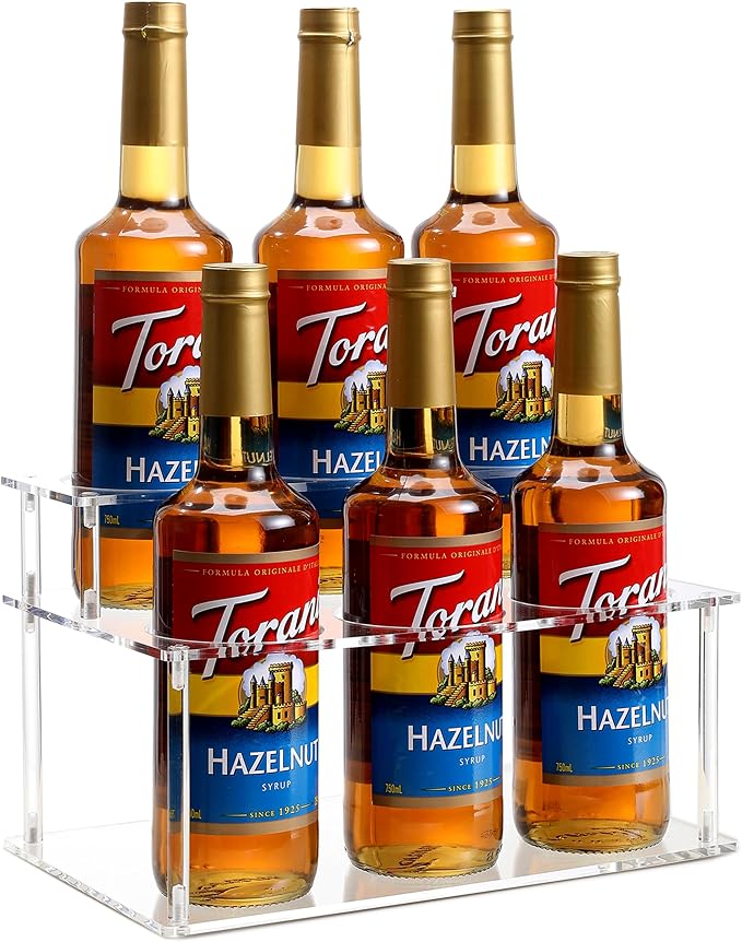 Acrylic Coffee Syrup Rack, Syrup Bottle Holder Stand by Baosia