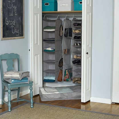 Household Essentials 6-Shelf Linen Hanging Closet Organizer - Image 6