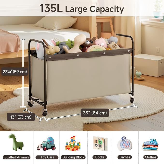 StorageWorks Toy Box with Wheels - Image 2
