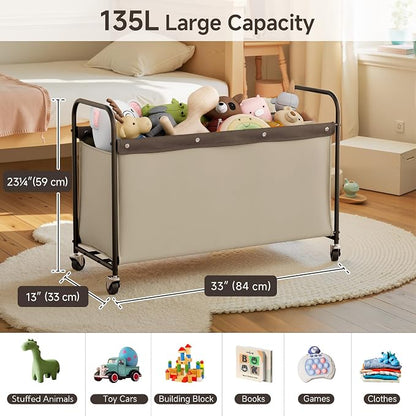 StorageWorks Toy Box with Wheels - Image 2