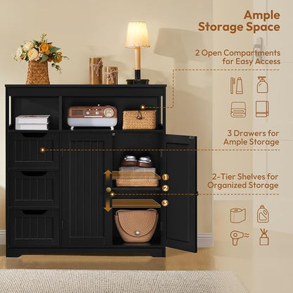 Yaheetech Small Bathroom Storage Cabinet - Image 6