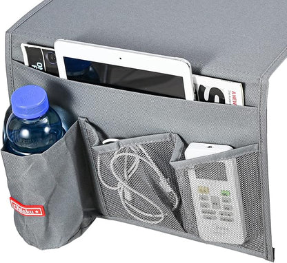 Bedside Caddy, 4 Pockets Bedside Organizer Caddy Under Mattress, Holds Water - Image 2