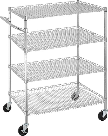 Finnhomy 4 Tier Heavy Duty Commercial Grade Rolling Cart by Finnhomy
