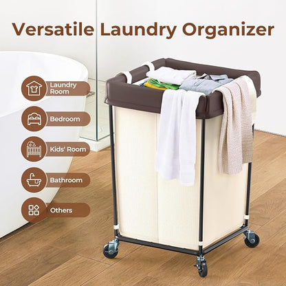 160L Rolling Laundry Basket - Image 7