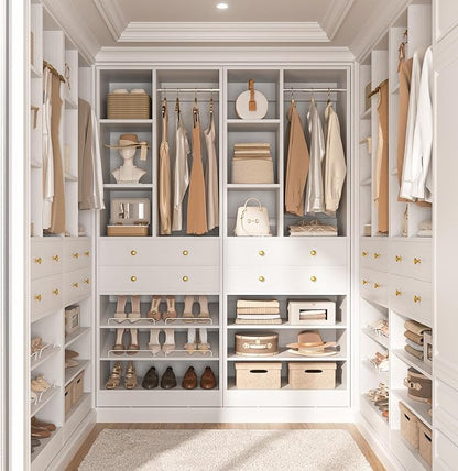 Besiost Closet System, 55.6"/4.7 FT Closet Organizer System - Image 2