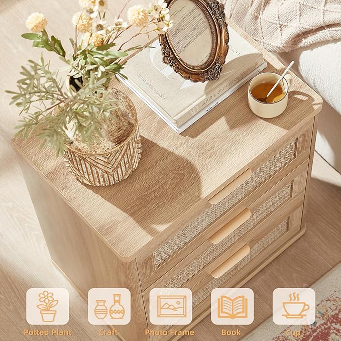 LEYAOYAO Rattan Night Stand - Image 5