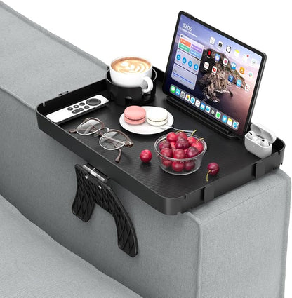 Couch Armrest Table Couch Arm Tray Cup Holder Plastic Armchair Caddy Recliner by CLESOO
