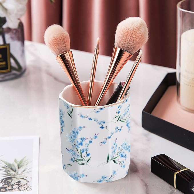 Pencil Holder for Desk Organizer, Ceramic Writing Utensil Storage Organizer - Image 6