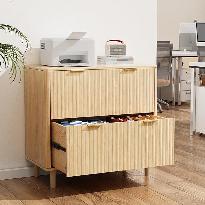VINGLI 2 Drawer File Cabinet, Home Office Filing Organizer, - Image 2