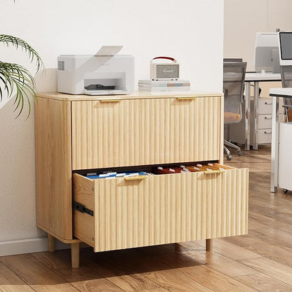 VINGLI 2 Drawer File Cabinet, Home Office Filing Organizer, - Image 2