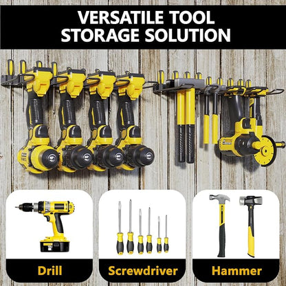 2 Pack Drill Holder, Power Tool Organizer Wall Mount, Heavy Duty Garage Storage - Image 2
